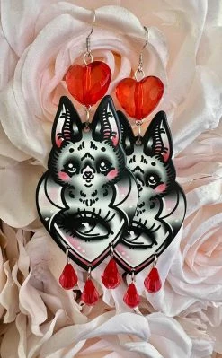 Drop Dead Gorgeous Night Vision Chandelier Earrings Jewellery