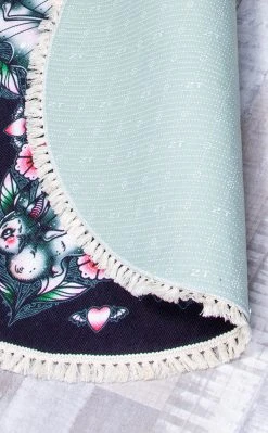 Drop Dead Gorgeous Night Vision Fringed Rug