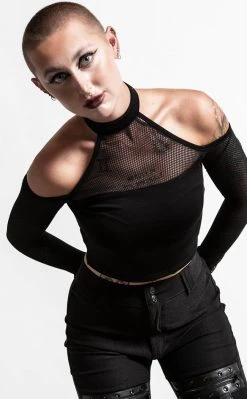 Killstar Clothing Nightcall Fishnet Top