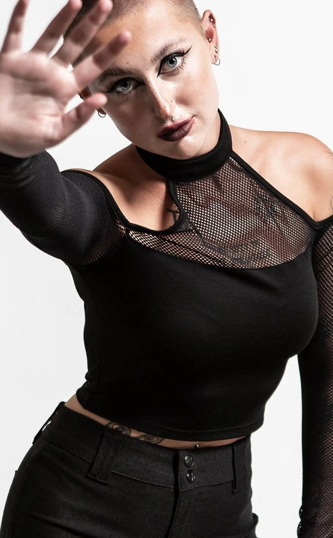 Killstar Clothing Nightcall Fishnet Top 3 Killstar Clothing Nightcall Fishnet Top