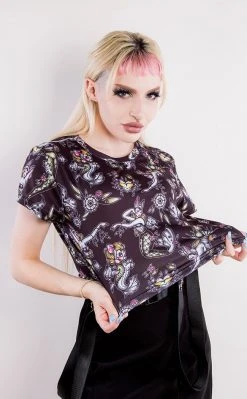 Drop Dead Gorgeous Clothing Nightmaid Crop Tee