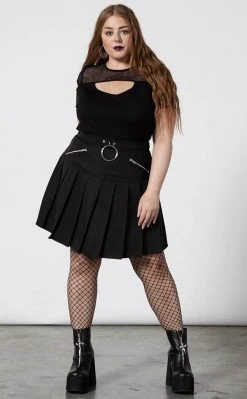 Killstar No Lip Pleated Skirt