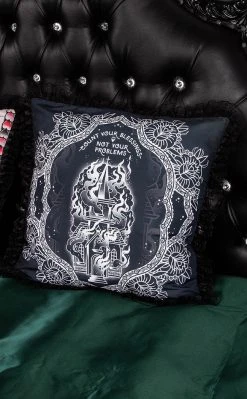 Drop Dead Gorgeous No Problems Frilly Cushion Slip Home & Gifts