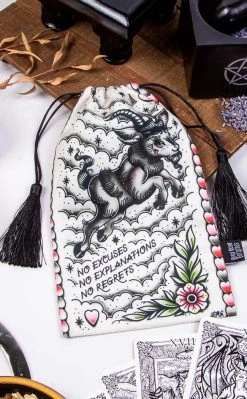 Drop Dead Gorgeous No Regrets Velvet Tarot Bag Home Decor