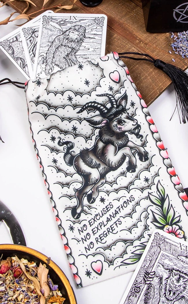 Drop Dead Gorgeous No Regrets Velvet Tarot Bag Home Decor 3 Drop Dead Gorgeous No Regrets Velvet Tarot Bag Home Decor