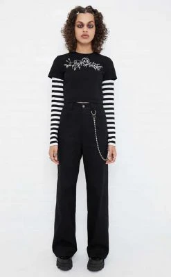 Mary Wyatt Oblina Long Sleeve Crop Tee