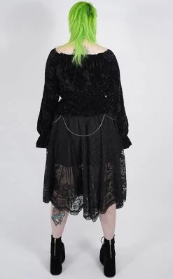 Punk Rave Clothing Oleanna Lace Skirt | Plus Size