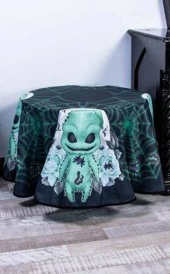 Rose Demon Home & Gifts Oogie Boogie Tablecloth | Round 21 Rose Demon Home & Gifts Oogie Boogie Tablecloth | Round