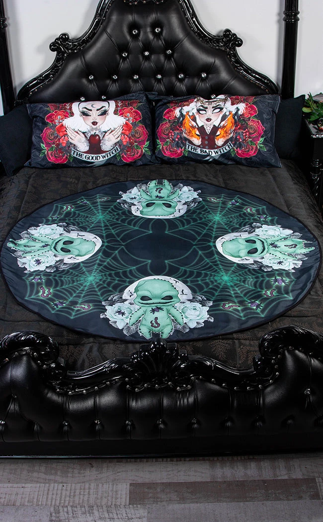 Rose Demon Home & Gifts Oogie Boogie Tablecloth | Round 5 Rose Demon Home & Gifts Oogie Boogie Tablecloth | Round