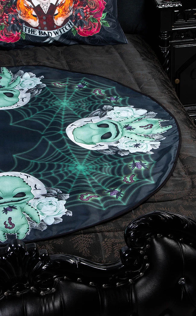 Rose Demon Home & Gifts Oogie Boogie Tablecloth | Round 6 Rose Demon Home & Gifts Oogie Boogie Tablecloth | Round