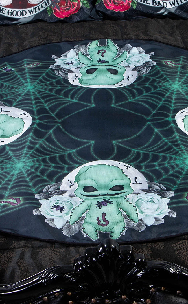 Rose Demon Home & Gifts Oogie Boogie Tablecloth | Round 7 Rose Demon Home & Gifts Oogie Boogie Tablecloth | Round