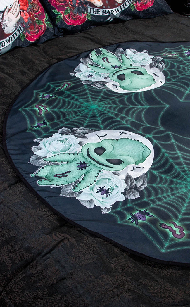 Rose Demon Home & Gifts Oogie Boogie Tablecloth | Round 8 Rose Demon Home & Gifts Oogie Boogie Tablecloth | Round