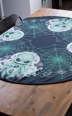 Rose Demon Home & Gifts Oogie Boogie Tablecloth | Round 19 Rose Demon Home & Gifts Oogie Boogie Tablecloth | Round
