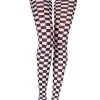 Music Legs Opaque Checker Tights Clothing