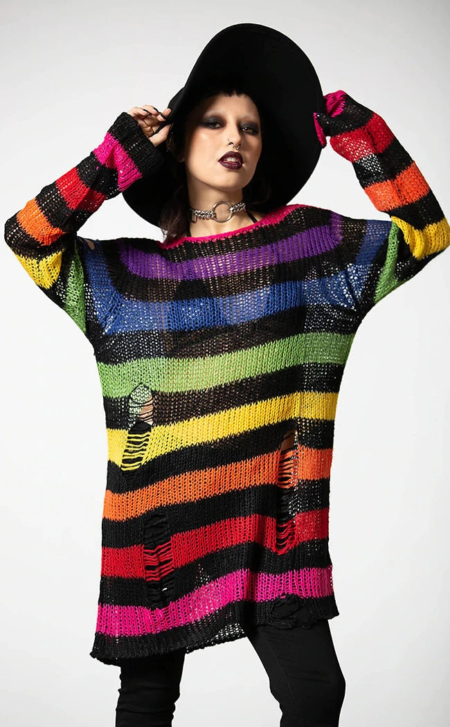 Killstar Over The Rainbow Knit Sweater 4 Killstar Over The Rainbow Knit Sweater