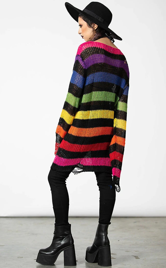 Killstar Over The Rainbow Knit Sweater 6 Killstar Over The Rainbow Knit Sweater