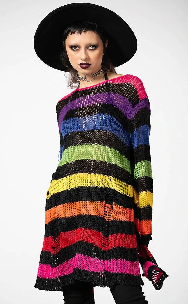 Killstar Over The Rainbow Knit Sweater 3 Killstar Over The Rainbow Knit Sweater
