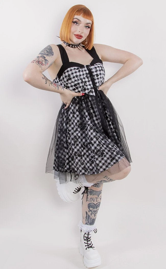 Punk Rave Clothing Overgrown Checkered Dress 4 Punk Rave Clothing Overgrown Checkered Dress