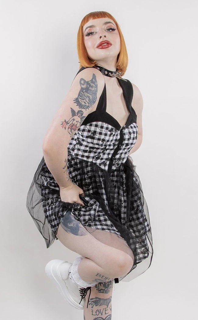 Punk Rave Clothing Overgrown Checkered Dress 5 Punk Rave Clothing Overgrown Checkered Dress