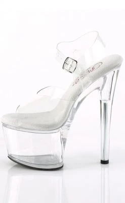 Pleaser PASSION-708 Clear Platform Heels Pole Shoes 9 Pleaser PASSION-708 Clear Platform Heels Pole Shoes