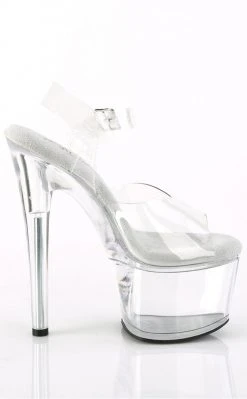 Pleaser PASSION-708 Clear Platform Heels Pole Shoes 11 Pleaser PASSION-708 Clear Platform Heels Pole Shoes