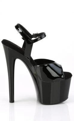 Pleaser PASSION-709 Black Patent Heels