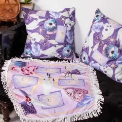 Tragic Beautiful Pastel Witch Cushion Cover Set Home & Gifts