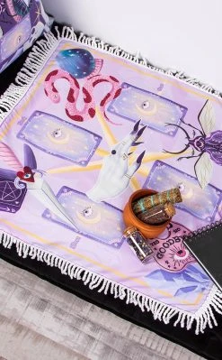 Tragic Beautiful Pastel Witch Tarot Altar Cloth