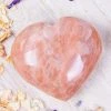 Crystals Peach Moonstone Heart Witchcraft