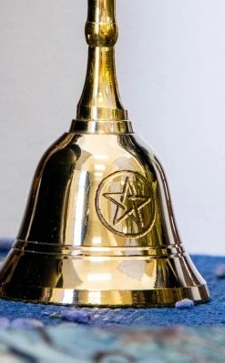 TB Pentacle Altar Bell | Gold Witchcraft
