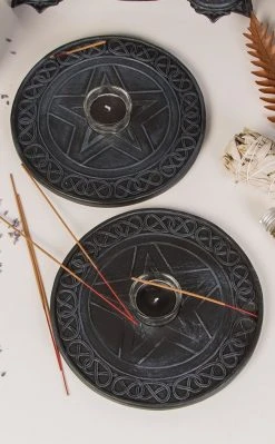 Pentagram Incense & Tealight Holder Witchcraft