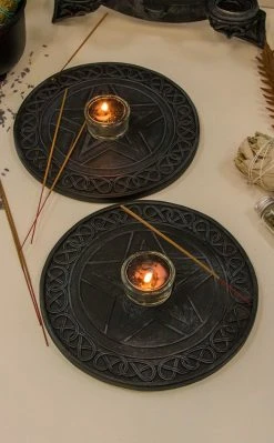 Pentagram Incense & Tealight Holder Witchcraft
