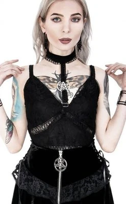 Restyle Pentagram Lace Top