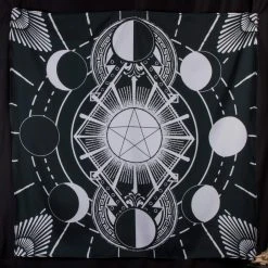 Altar Cloths Pentagram Moon Phases Altar Cloth / Wall Hanging 9 Altar Cloths Pentagram Moon Phases Altar Cloth / Wall Hanging