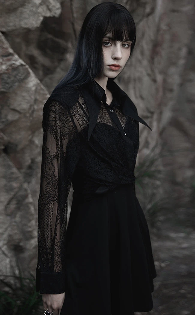 Punk Rave Perdita Lace Overshirt Clothing 3 Punk Rave Perdita Lace Overshirt Clothing