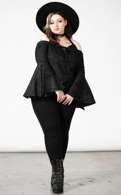 Killstar Periwinkle Halter Crop Top