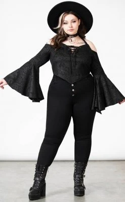 Killstar Periwinkle Halter Crop Top