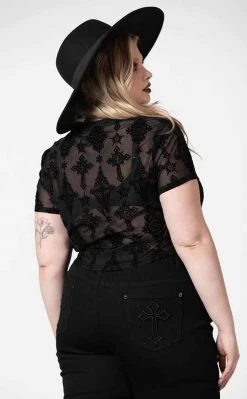 Killstar Petra Mesh Crop Top 13 Killstar Petra Mesh Crop Top