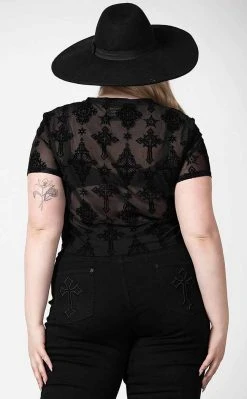 Killstar Petra Mesh Crop Top 15 Killstar Petra Mesh Crop Top