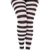 Music Legs Plus Size Burton Wide Stripe Pantyhose | Choose Colour Clothing