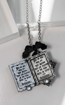 Alchemy Gothic Poe's Raven Locket