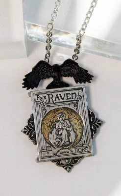 Alchemy Gothic Poe's Raven Locket