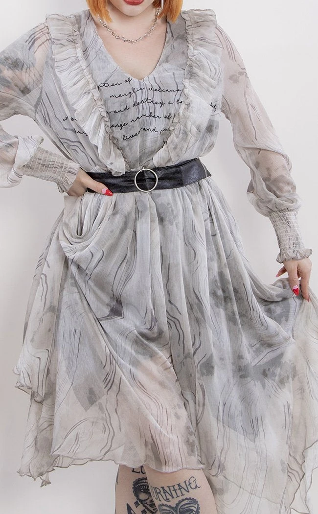 Punk Rave Poetry In Motion Chiffon Dress 5 Punk Rave Poetry In Motion Chiffon Dress