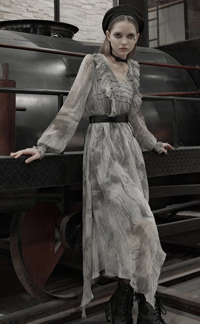 Punk Rave Poetry In Motion Chiffon Dress 9 Punk Rave Poetry In Motion Chiffon Dress