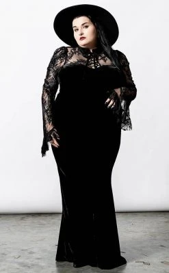 Killstar Clothing Poison Fang Long Sleeve Top