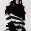 Killstar Clothing Poison Hooded Knit Sweater