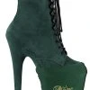 Pleaser Pole Shoes Pole Shoe Protectors | Emerald Green Lycra
