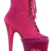 Pleaser Pole Shoe Protectors | Hot Pink Velvet