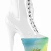 Pleaser Pole Shoes Pole Shoe Protectors | Rainbow Velvet