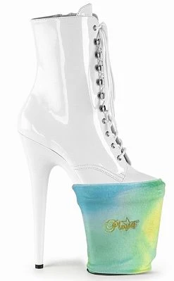 Pleaser Pole Shoes Pole Shoe Protectors | Rainbow Velvet